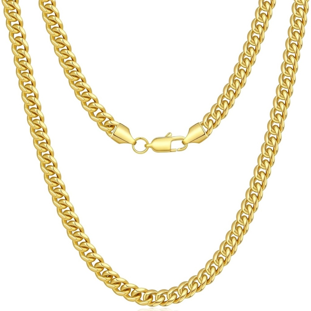 Insroam Necklace 14k Gold minimallst unisex 20in new